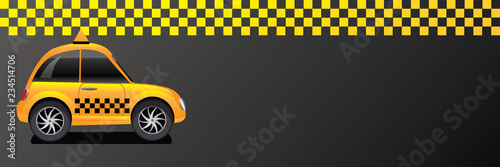 Taxi banner design. Eps10 vector illustration.