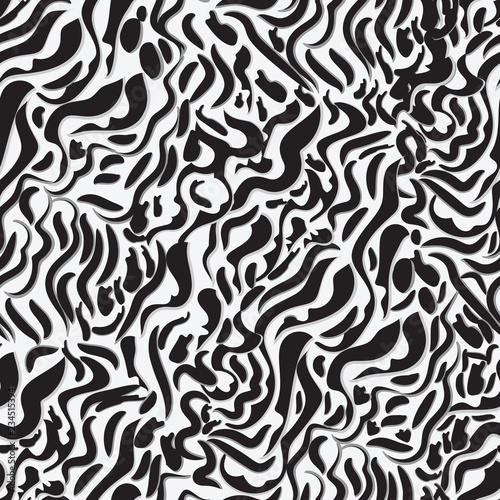 Trendy Mix animal skin prints   zebra safari africa seamless pattern vector design for fashion fabric . 