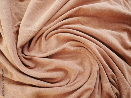 background of fabric,texture of brown silk cloth