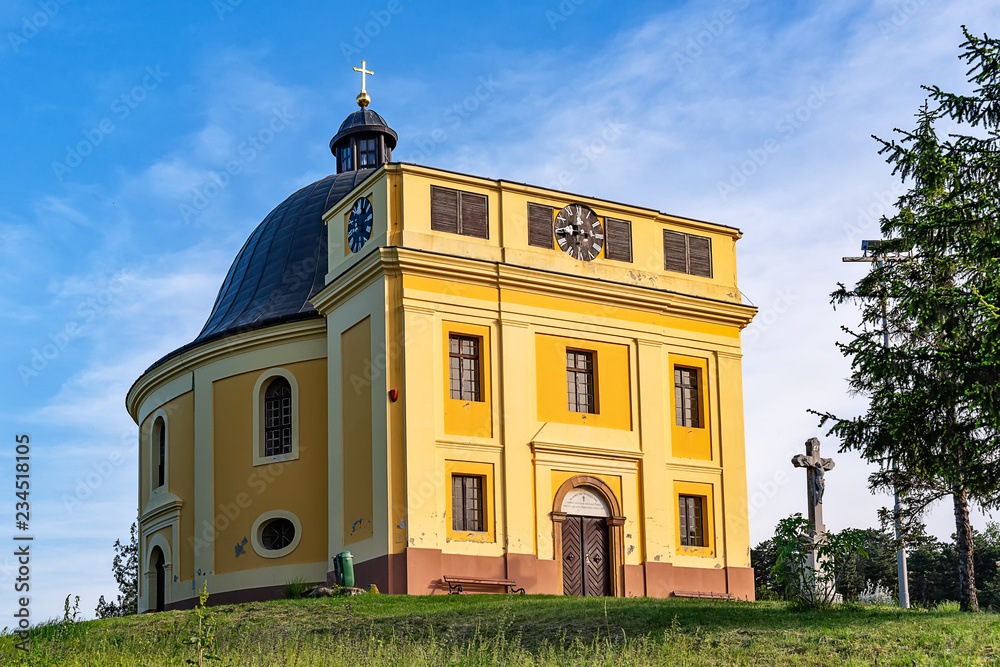 Fototapeta premium Sremski Karlovci, Serbia - May 2, 2018: Peace Chapel where the Treaty of Karlowitz was negotiated in Sremski Karlovci. That was signed on 26 January 1699 concluding the Austro-Ottoman War of 1683–97.