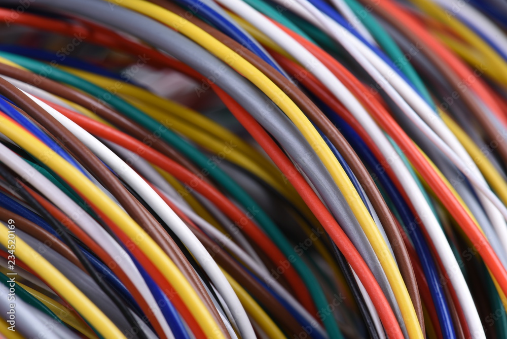 Closeup of electric cable Closeup of electric cable
