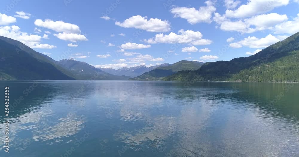 Aerial View at Mountain Lake in British Columbia, Canada. Aerial View at Mountain Lake in British Columbia, Canada.