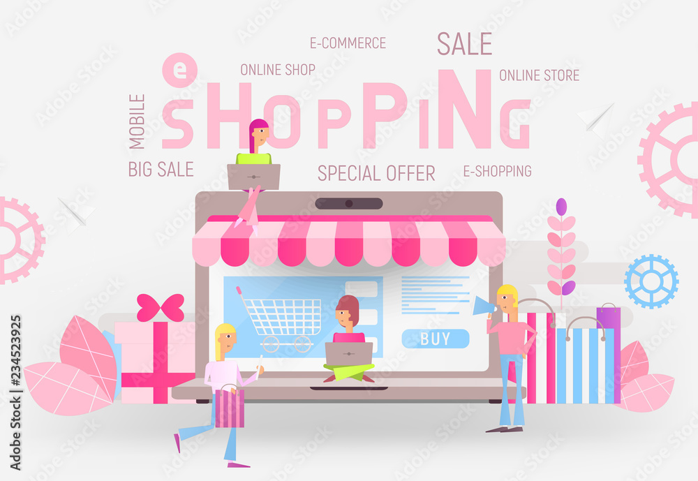 Shopping Online Concept Shopping Online Concept