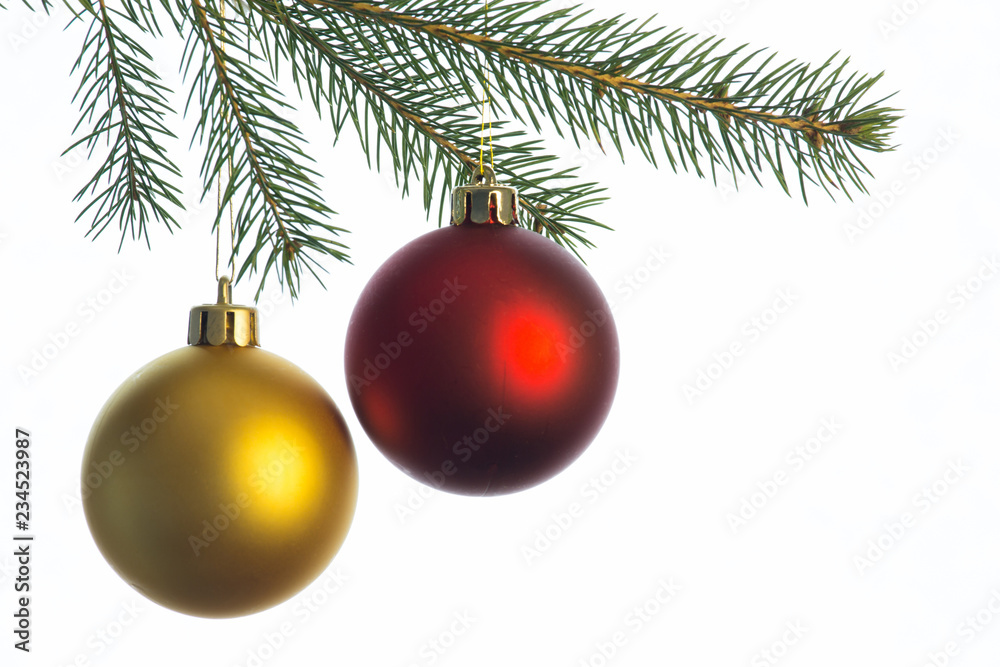 christmas ball on tree christmas ball on tree