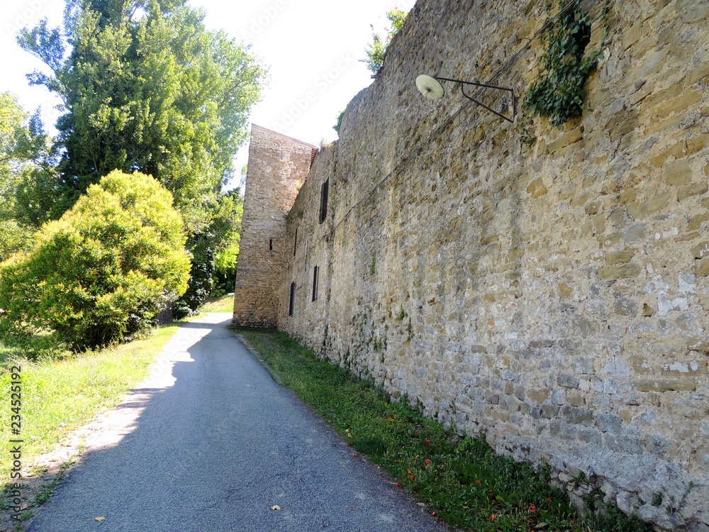 City walls of Bevagna, Umbria-Italy.