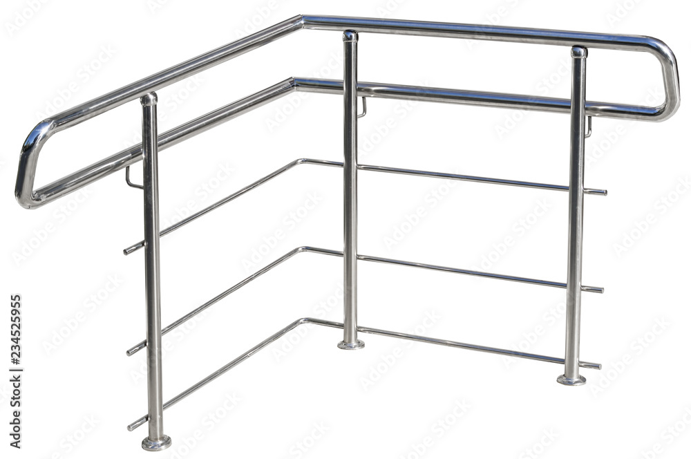 Chromium metal fence with handrail Chromium metal fence with handrail