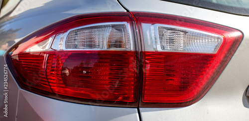 Closeup headlights of car © Kunz Husum