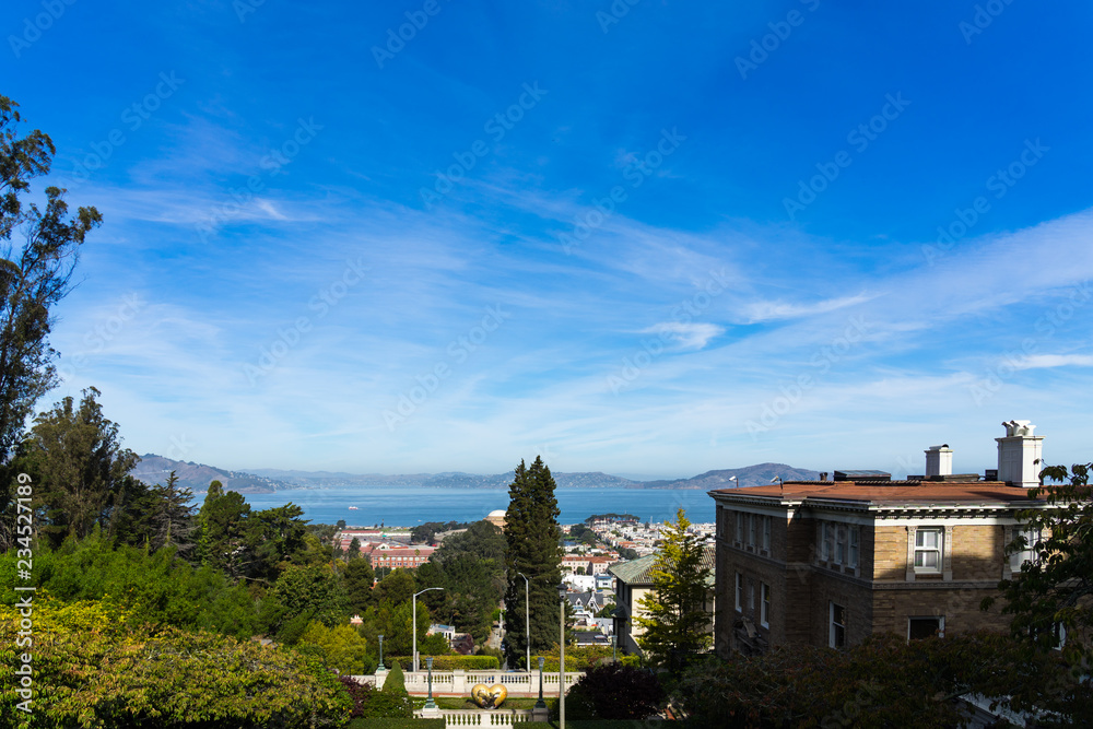 the view of San Francisco superior residence
