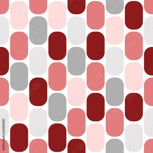 Seamless retro pattern gray and red. Design for wallpaper, fabric, textile. Simple background