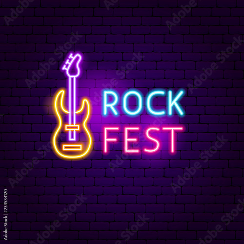 Rock Fest Neon Sign