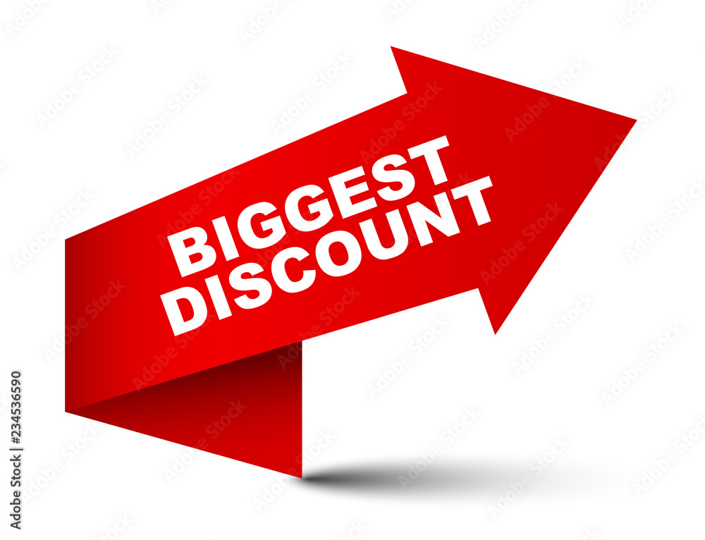 red vector banner biggest discount red vector banner biggest discount