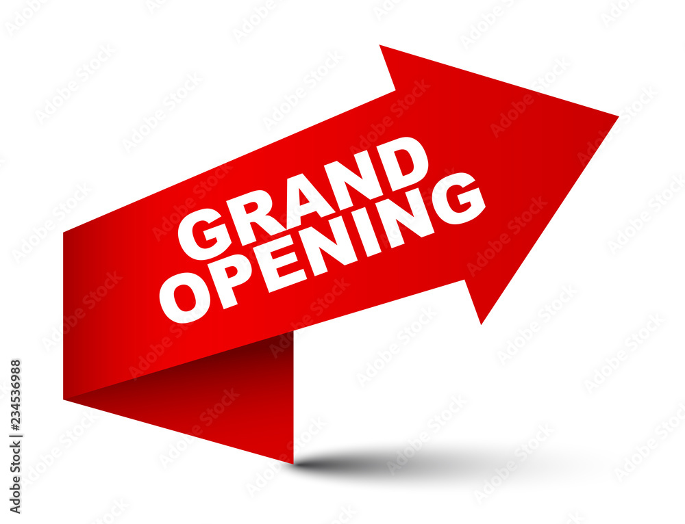 red vector banner grand opening red vector banner grand opening