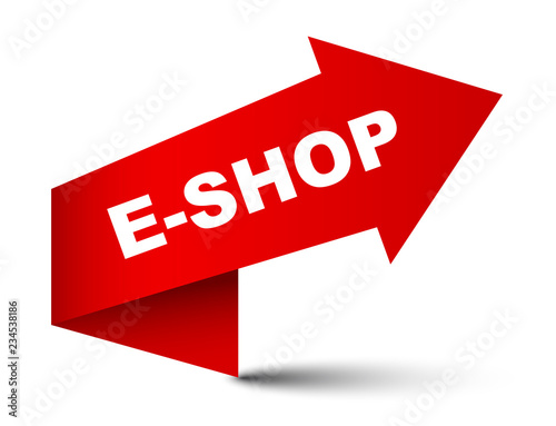 red vector banner eshop