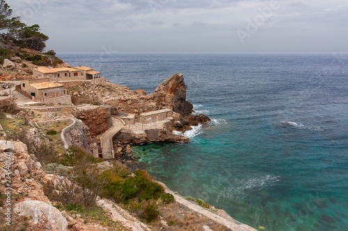 Mediterranean seascape on the coast of Mallorca
