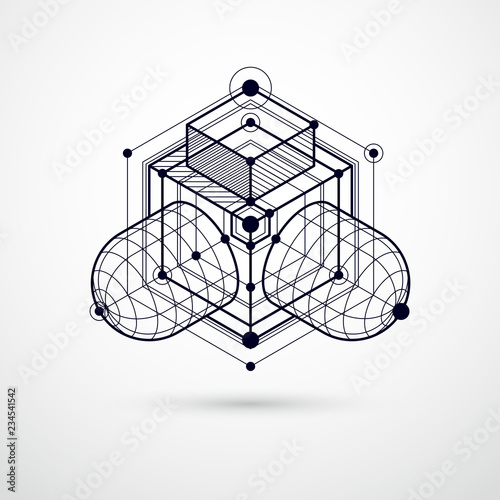 Vector of modern abstract c...