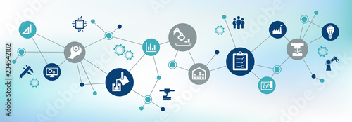 manufacturing concept - vector illustration