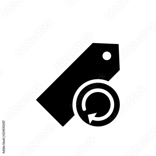Price Tag icon. Commerce And Shopping.  Shopping Label sign. Sync icon