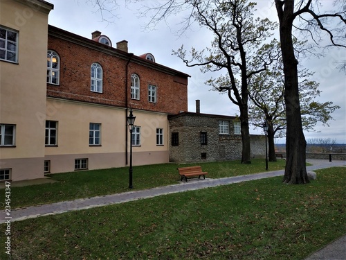 Piiskopi viewing platform with bench and meadow in Tallinn