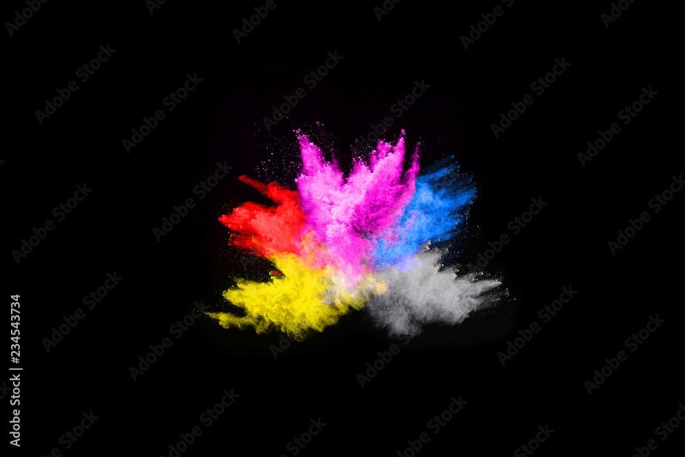 abstract colored dust explosion on a black background.abstract powder splatted background,Freeze motion of color powder exploding/throwing color powder, multicolored glitter texture. abstract colored dust explosion on a black background.abstract powder splatted background,Freeze motion of color powder exploding/throwing color powder, multicolored glitter texture.