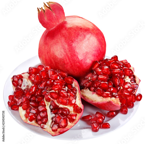 POMEGRANATES  CUT OUT photo