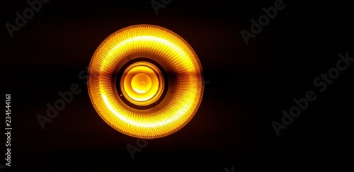 abstract symbol on black background