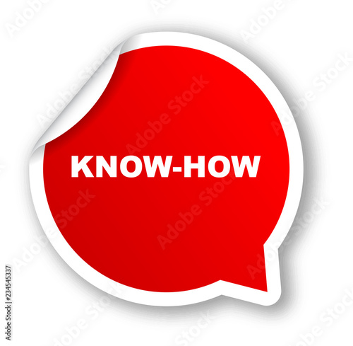 red vector banner know how