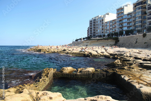 A view of Valetta beach, Malta