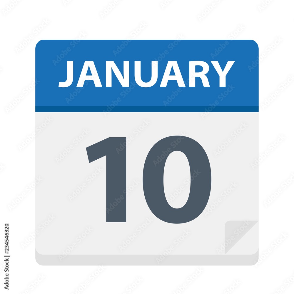 January 10 - Calendar Icon January 10 - Calendar Icon