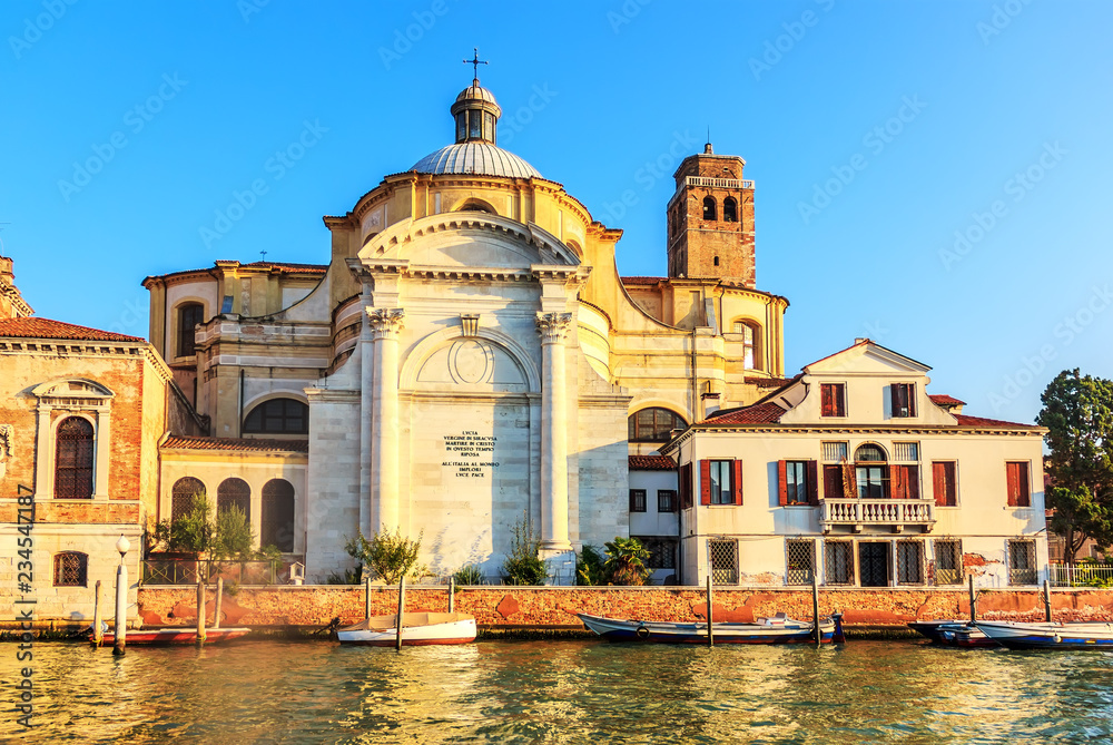 San Geremia Church in the canal of Venice, Italy