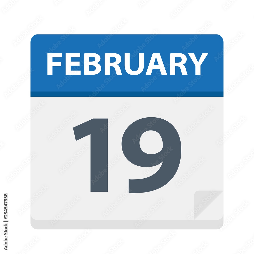 February 19 - Calendar Icon February 19 - Calendar Icon