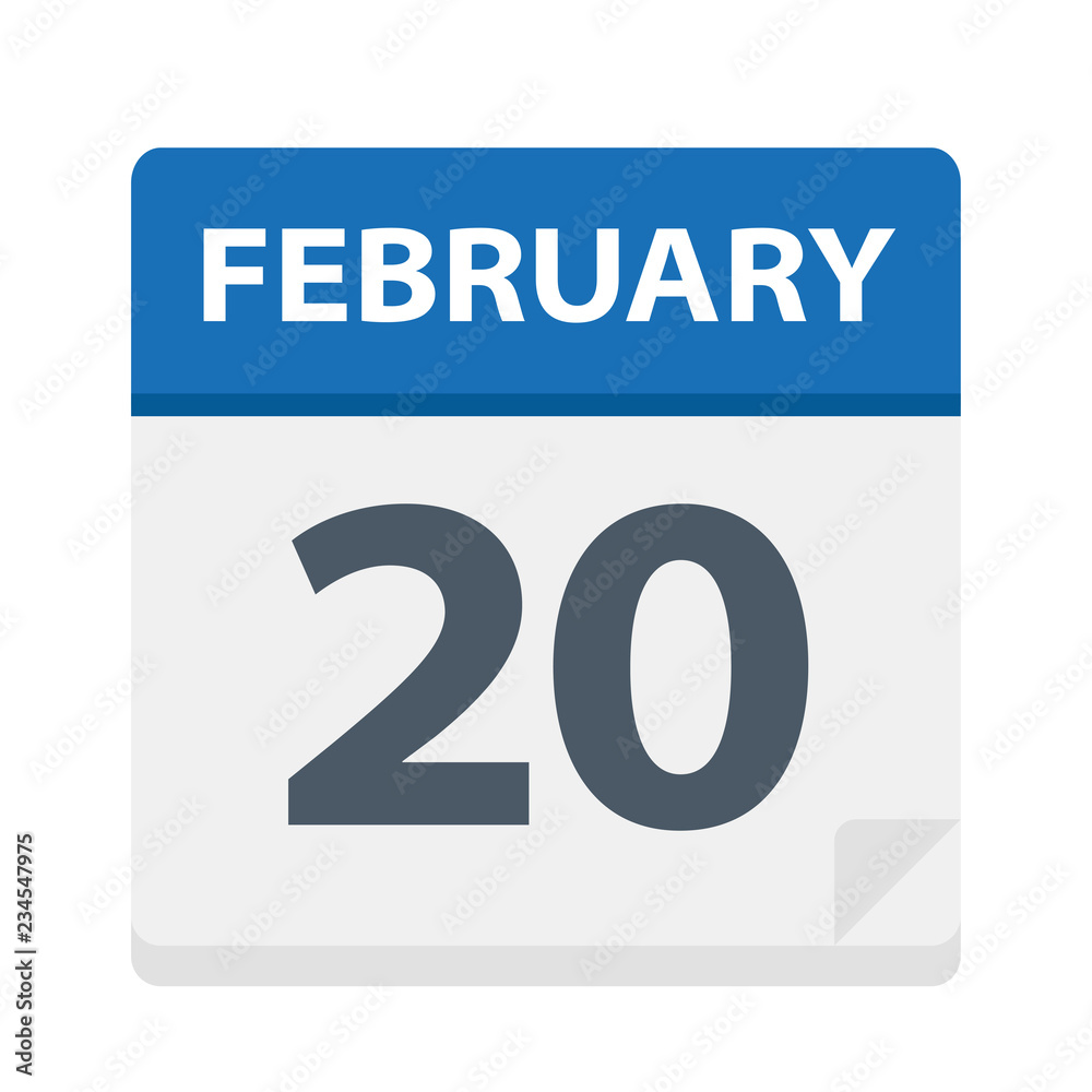 February 20 - Calendar Icon February 20 - Calendar Icon