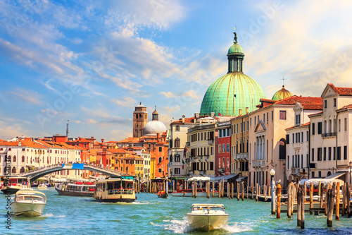 Scalzi Bridge and San Simeone Piccolo church in Venice © AlexAnton