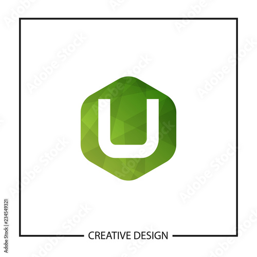 Initial Letter U Logo Template Vector Design