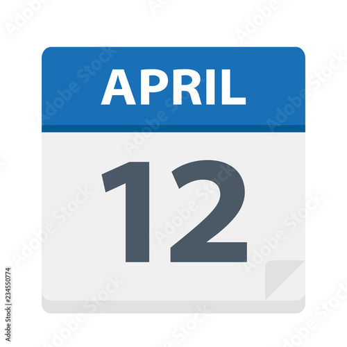 April 12 - Calendar Icon