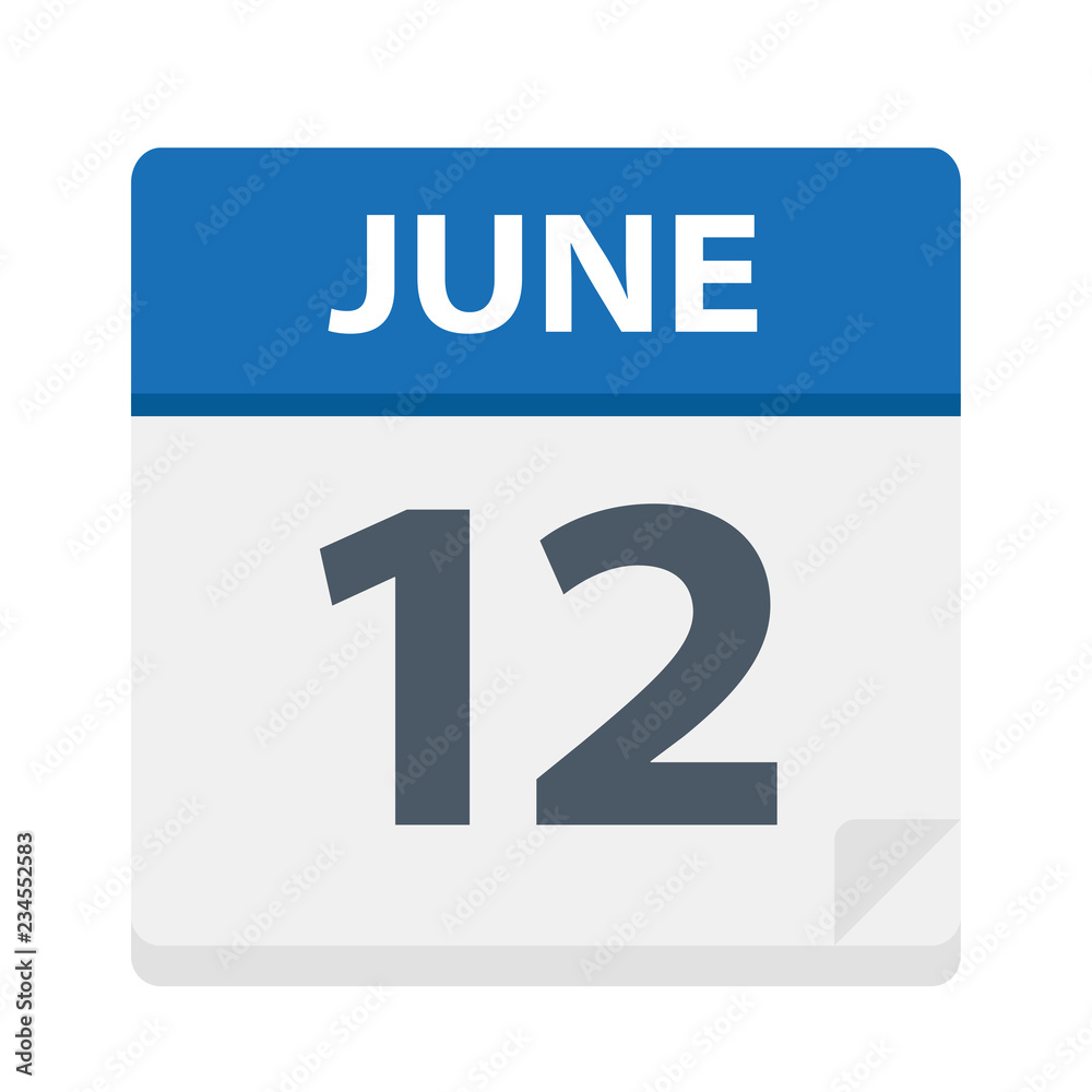 June 12 - Calendar Icon June 12 - Calendar Icon