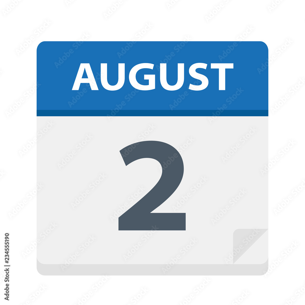 August 2 - Calendar Icon August 2 - Calendar Icon