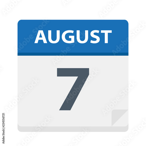 August 7 - Calendar Icon