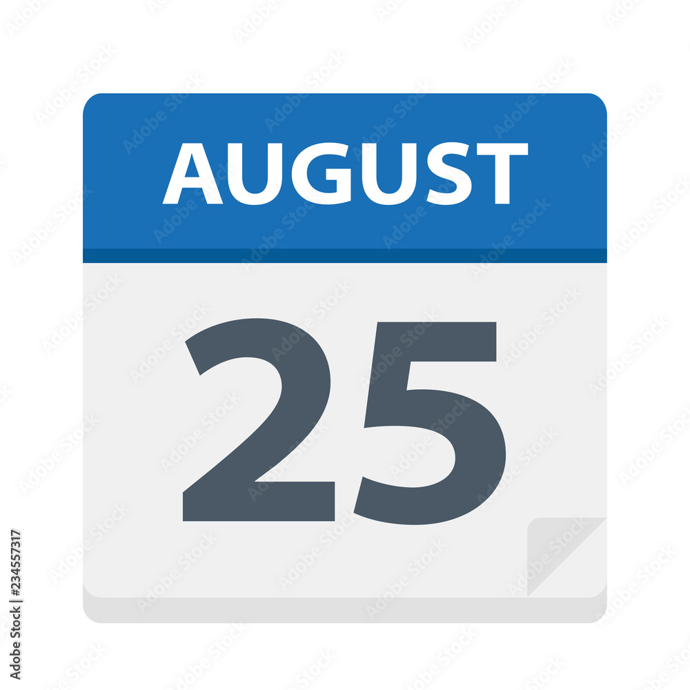 August 25 - Calendar Icon August 25 - Calendar Icon