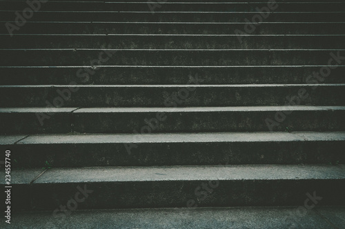 Abstract image of dark stairs in the light