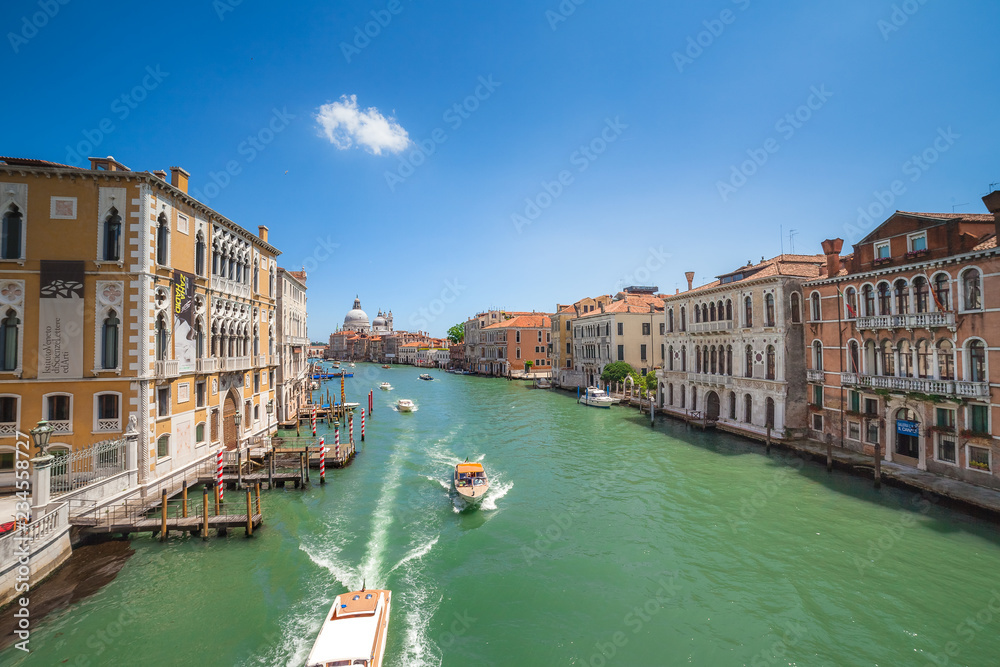 View  to Grand Canal from Ponte dell ' Accademia, Venice