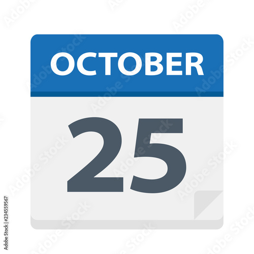 October 25 - Calendar Icon