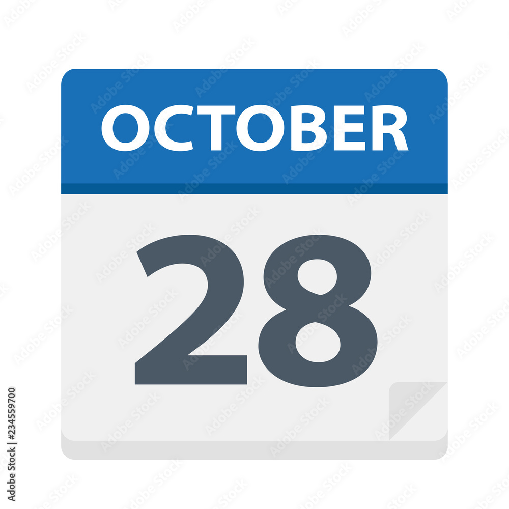 October 28 - Calendar Icon October 28 - Calendar Icon