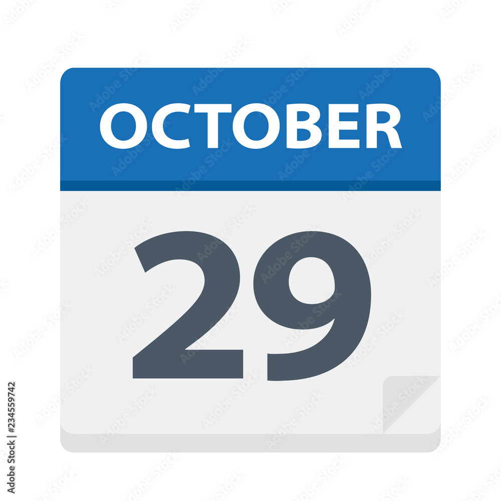October 29 - Calendar Icon October 29 - Calendar Icon