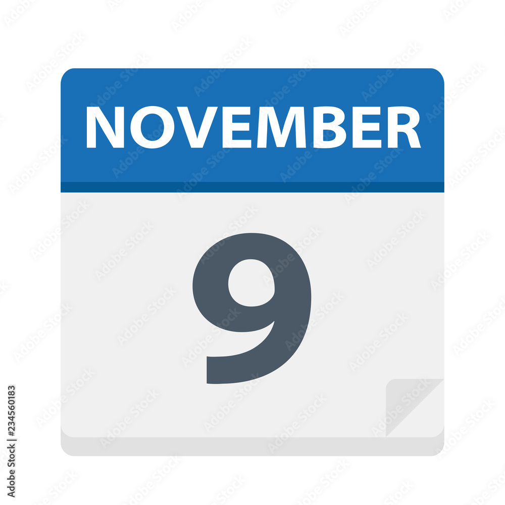 November 9 - Calendar Icon November 9 - Calendar Icon