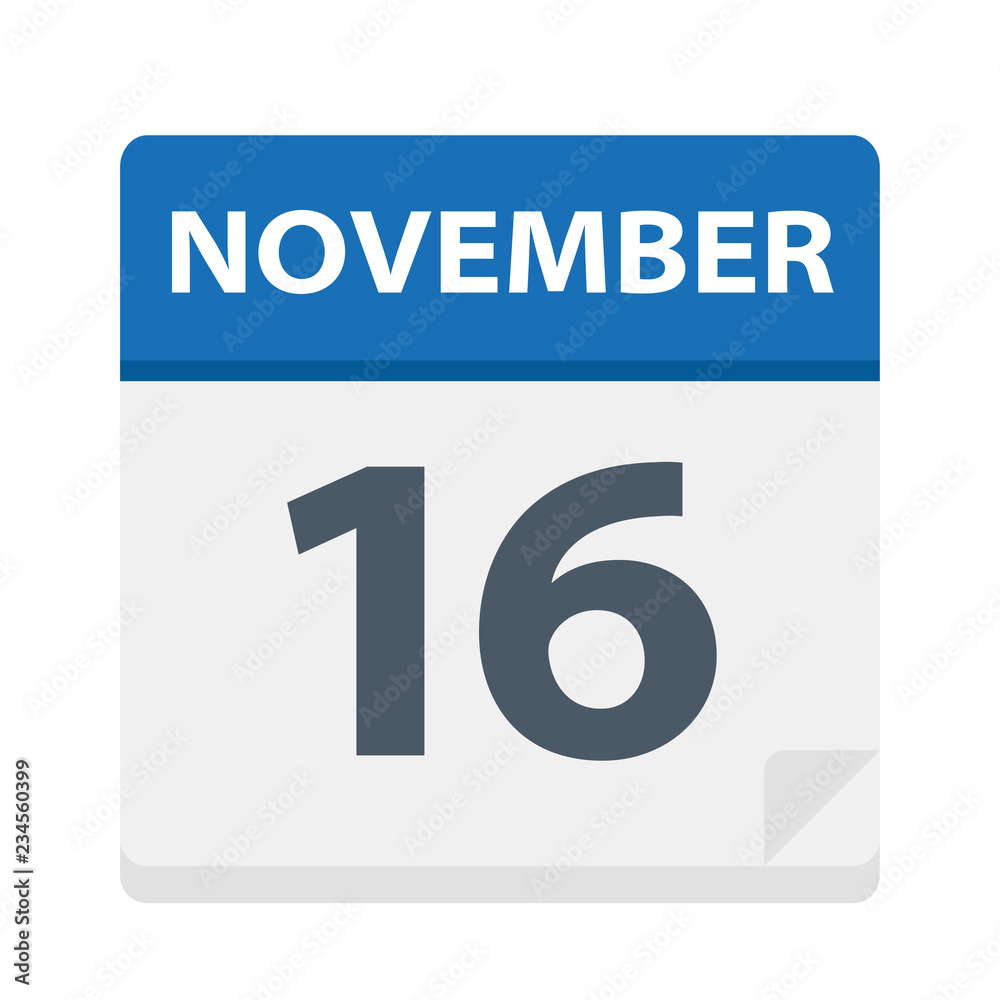 November 16 - Calendar Icon November 16 - Calendar Icon
