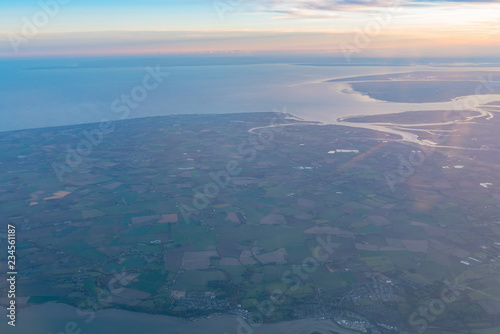 Aerial view of the beautiful Colchester area