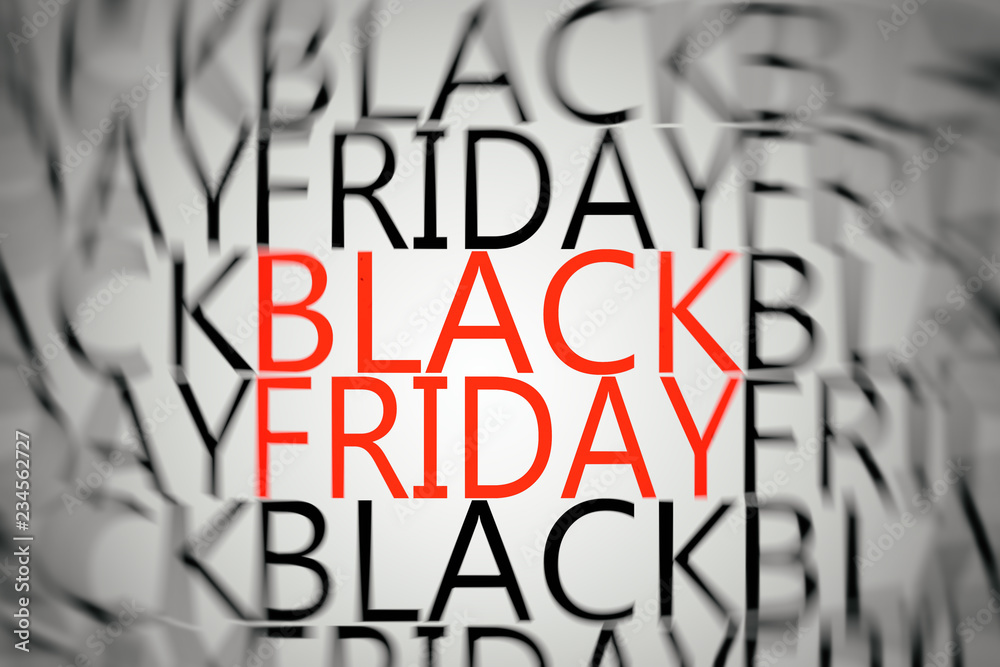 Obraz premium Black friday banner