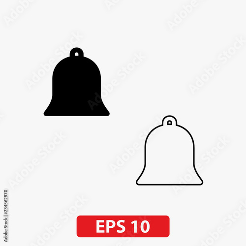 Bell icon. Vector