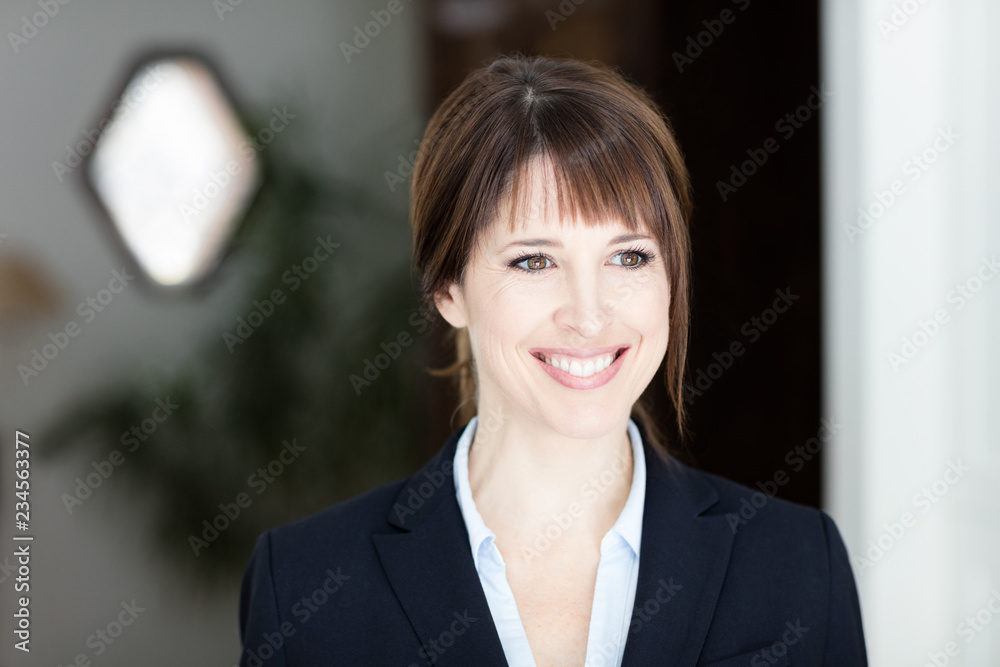 Portrait Of A Pretty Businesswoman Look Away Portrait Of A Pretty Businesswoman Look Away