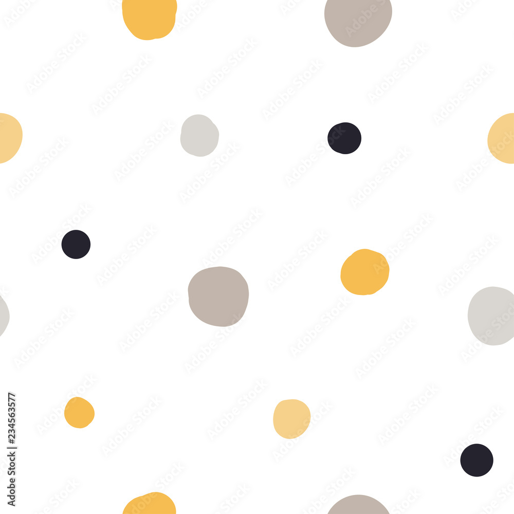 Modern seamless pattern with abstract colorful shapes